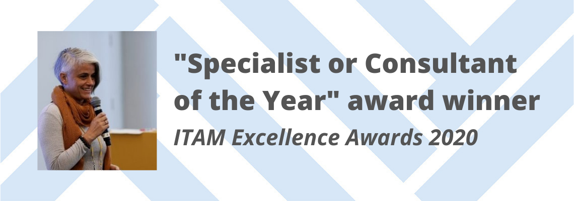 Specialist or Consultant of the Year award winner, ITAM Excellence Awards 2020